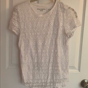 Abercrombie white laced shirt!